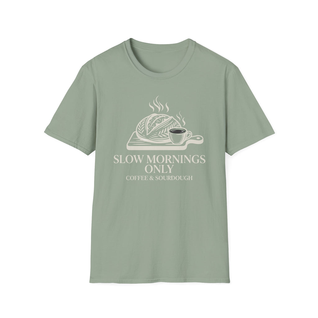 Slow Mornings Only Coffee T-Shirt