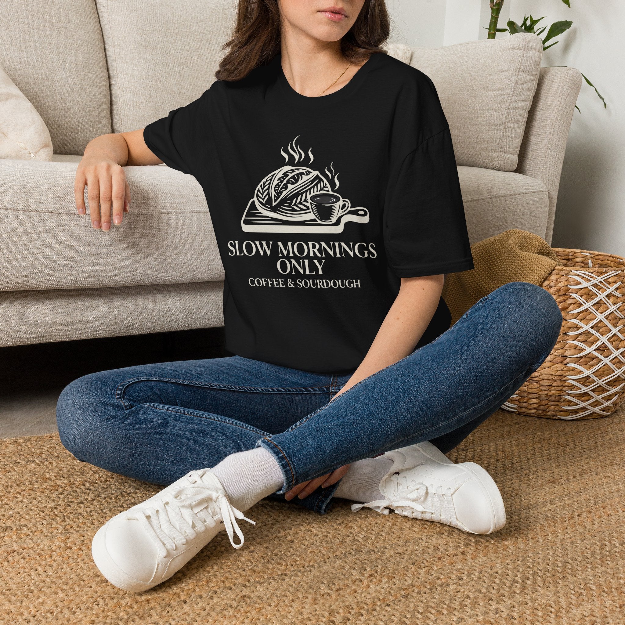 Slow Mornings Only Coffee T-Shirt