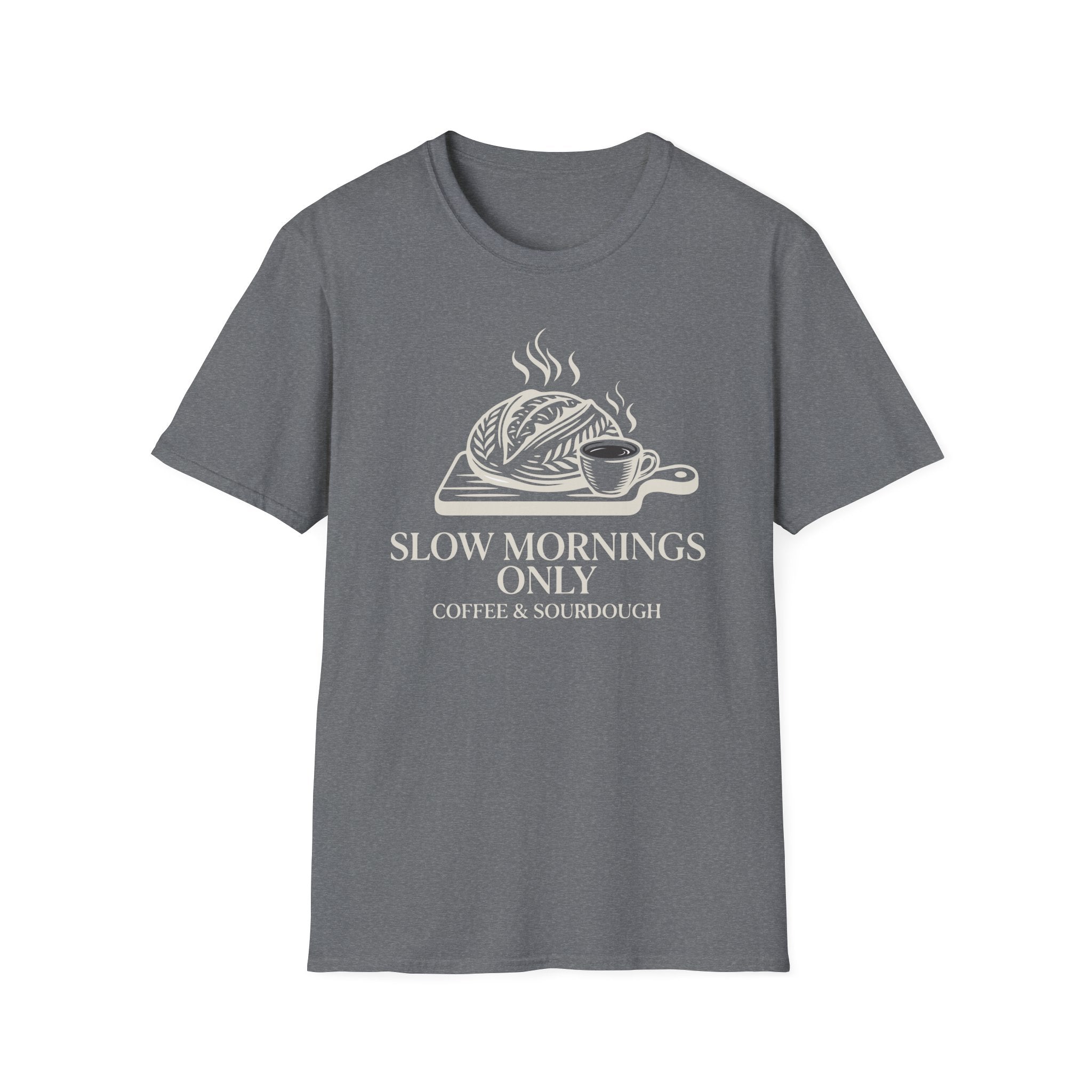 Slow Mornings Only Coffee T-Shirt