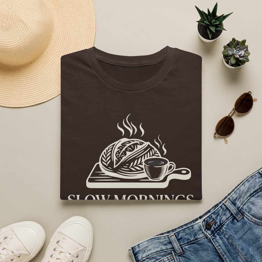 Slow Mornings Only Coffee T-Shirt
