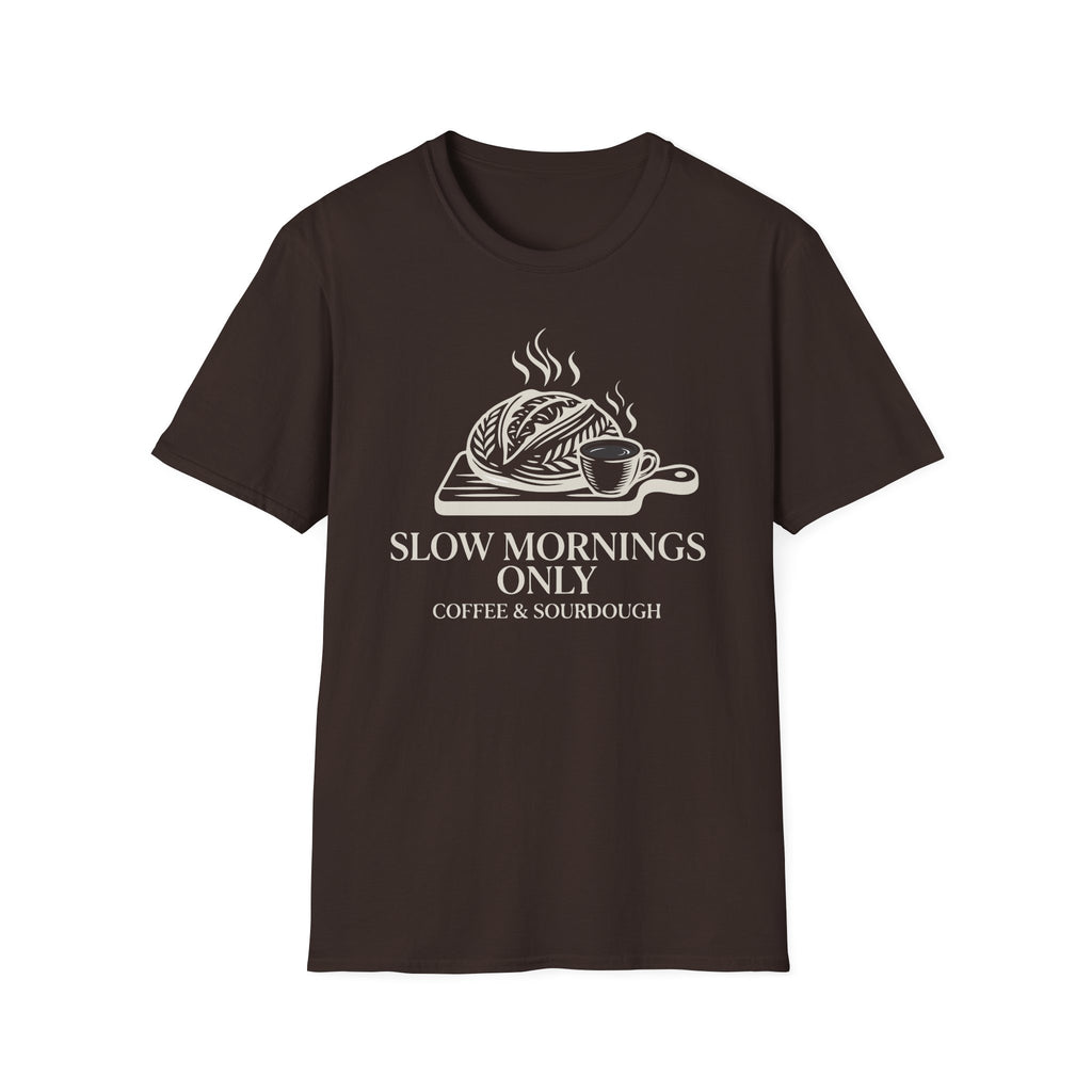 Slow Mornings Only Coffee T-Shirt