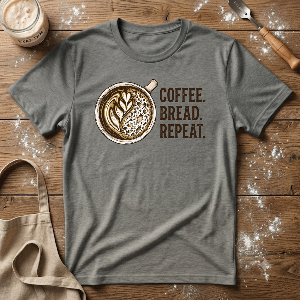 Coffee Bread Repeat T-Shirt