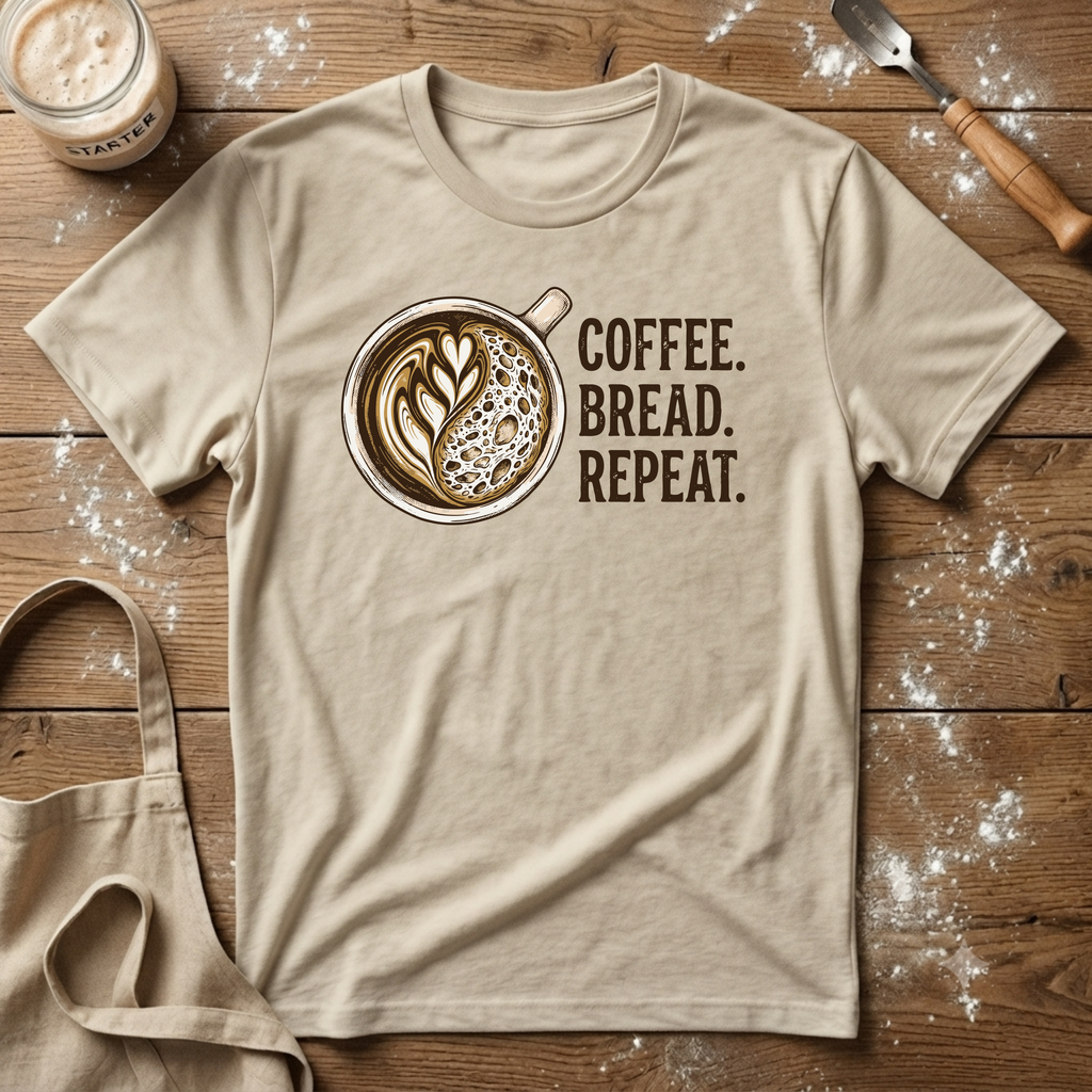 Coffee Bread Repeat T-Shirt
