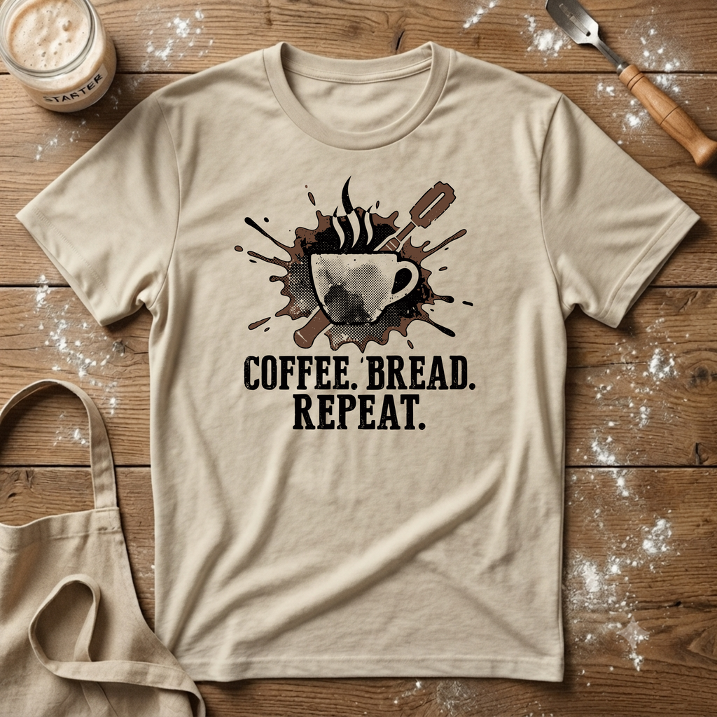 Coffee Bread Repeat Cup T-Shirt
