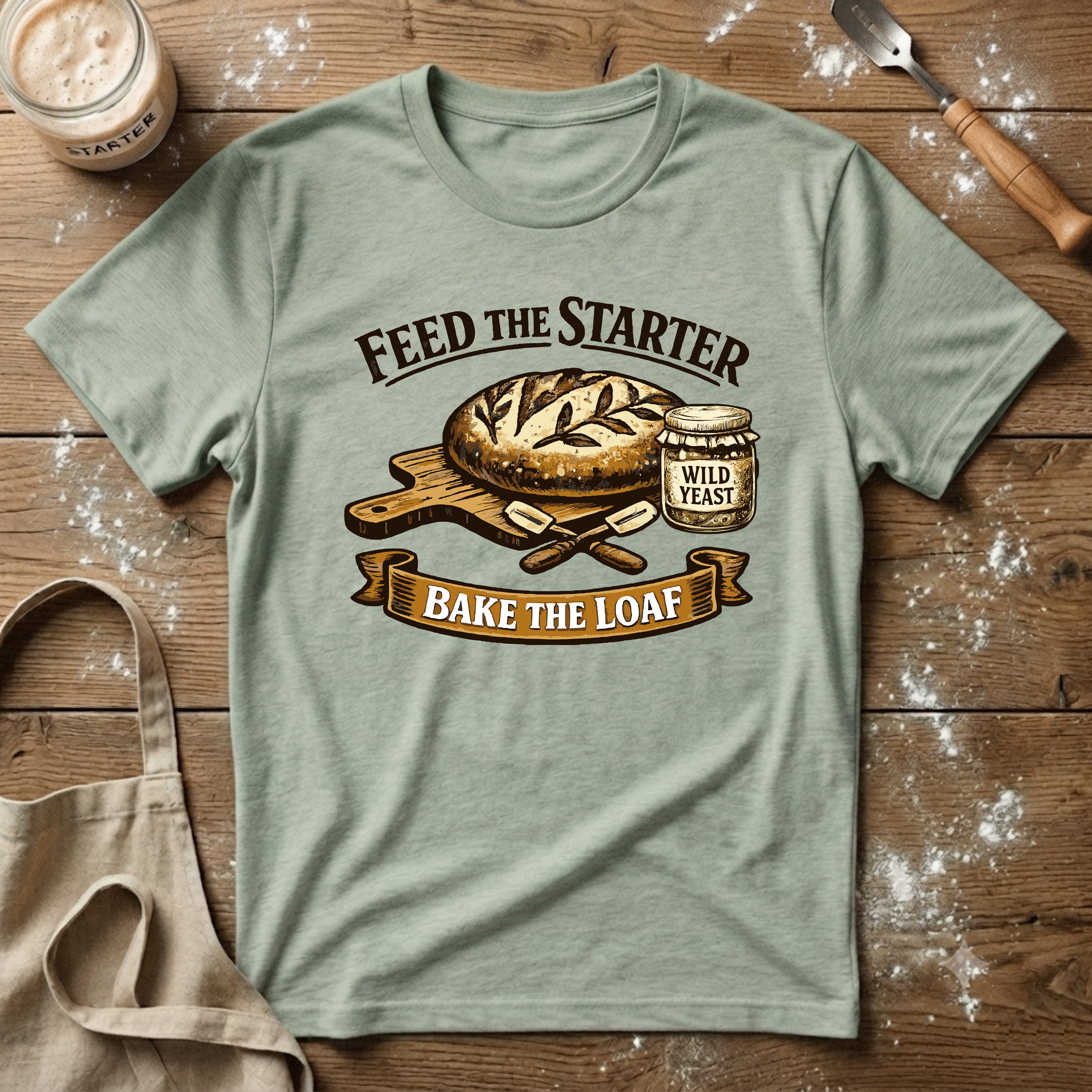 Feed the Starter Bake the Loaf T-Shirt