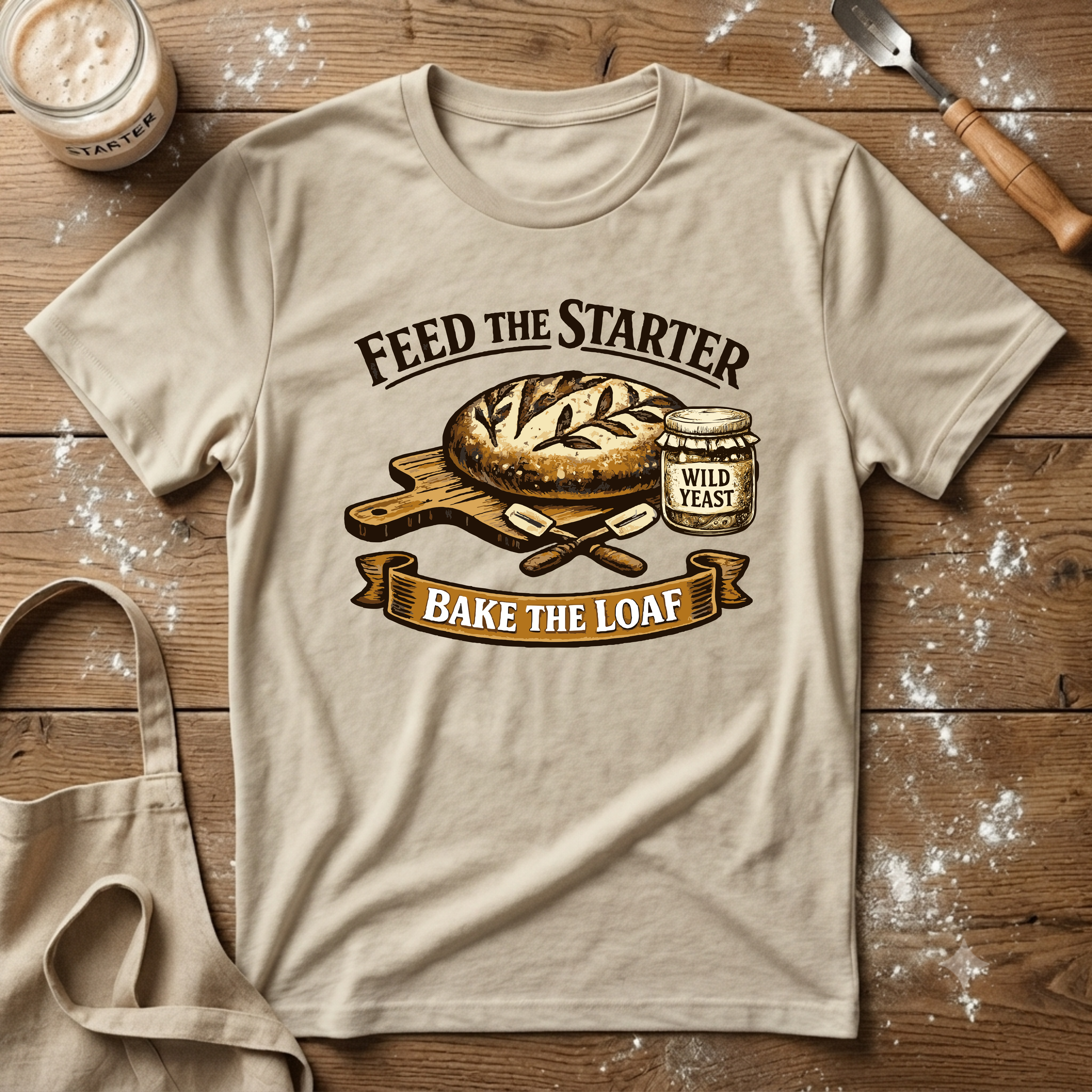 Feed the Starter Bake the Loaf T-Shirt