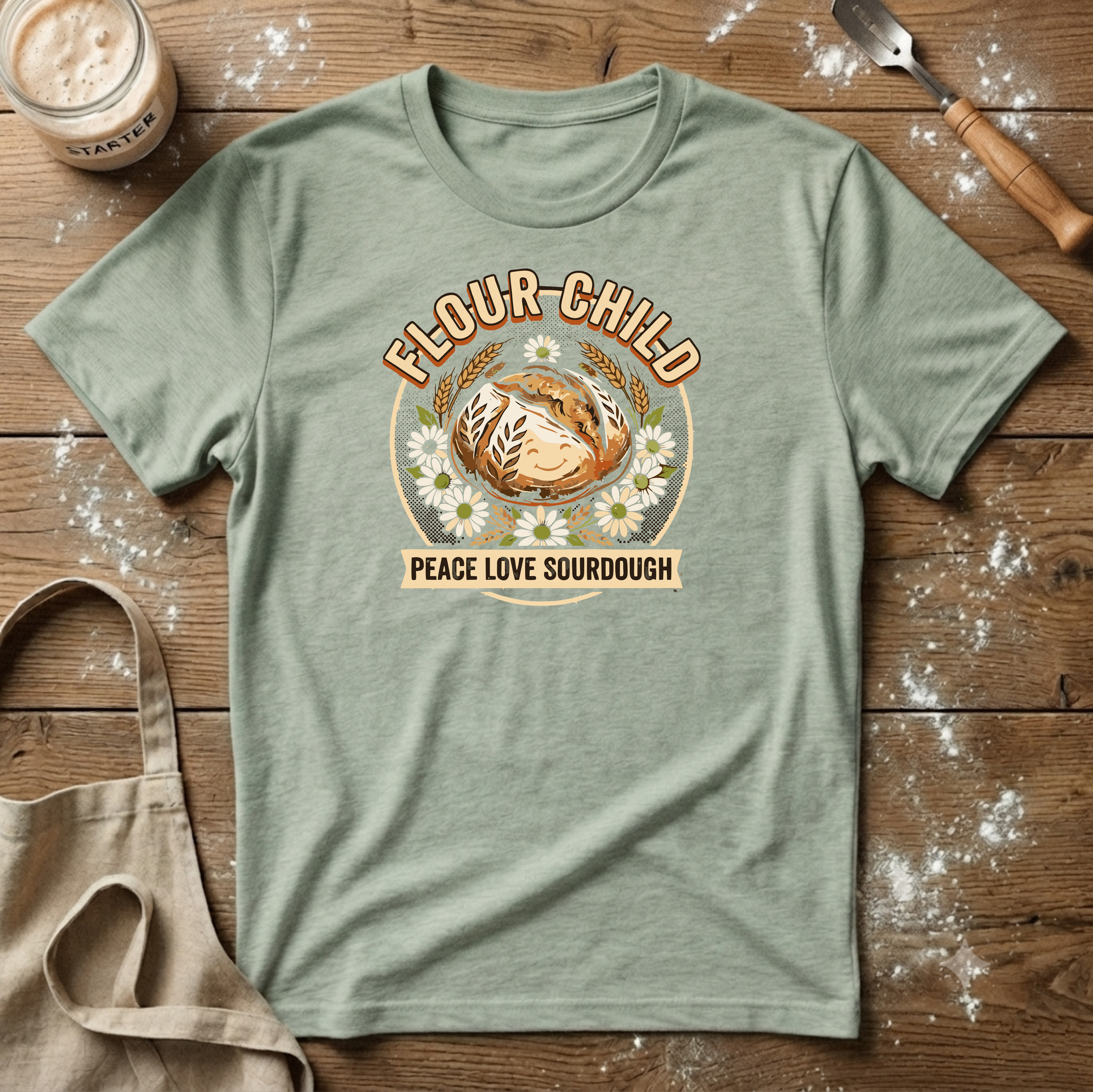 Flour Child Face T-Shirt