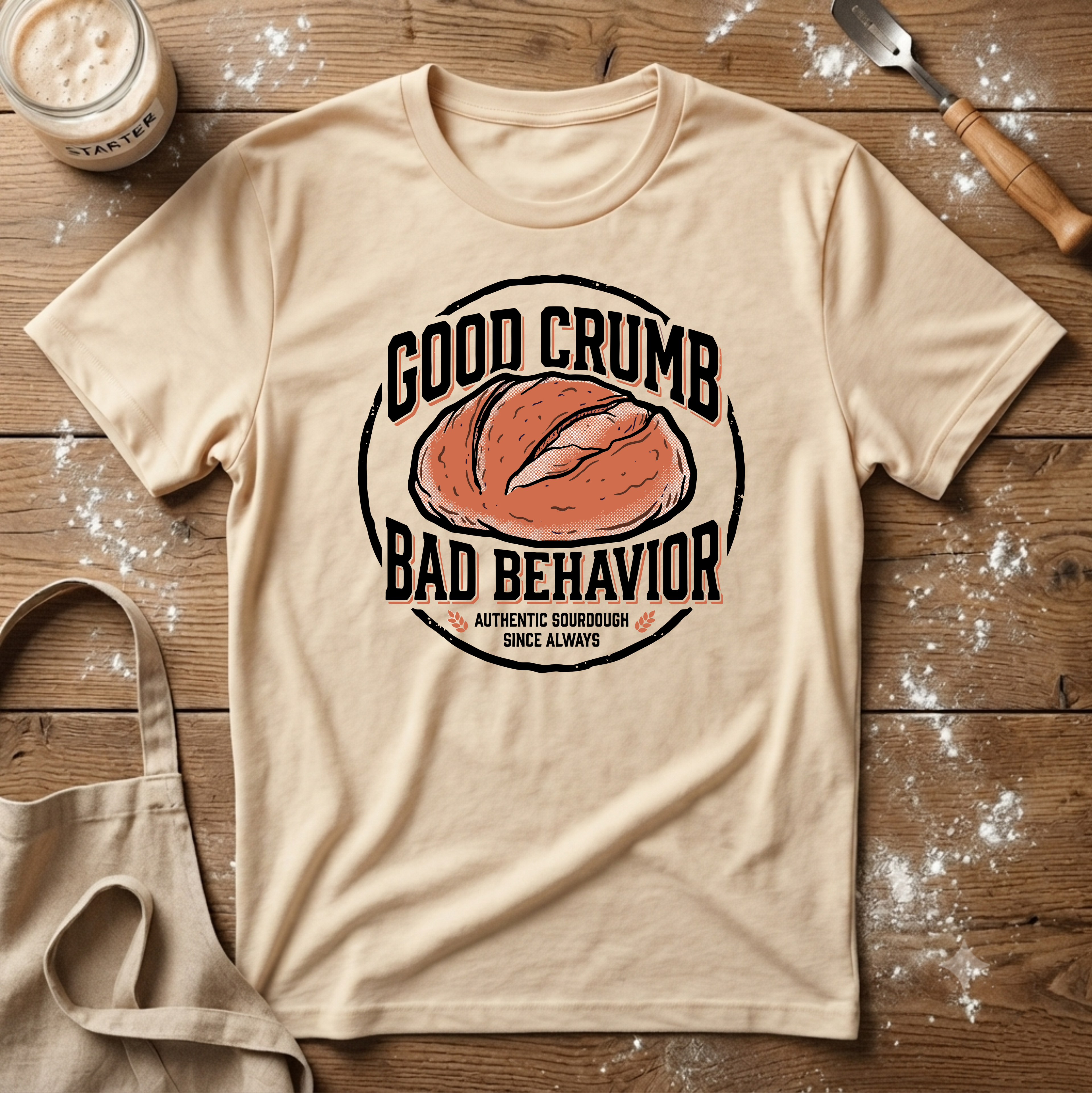 Good Crumb Bad Behavior Authentic T-Shirt