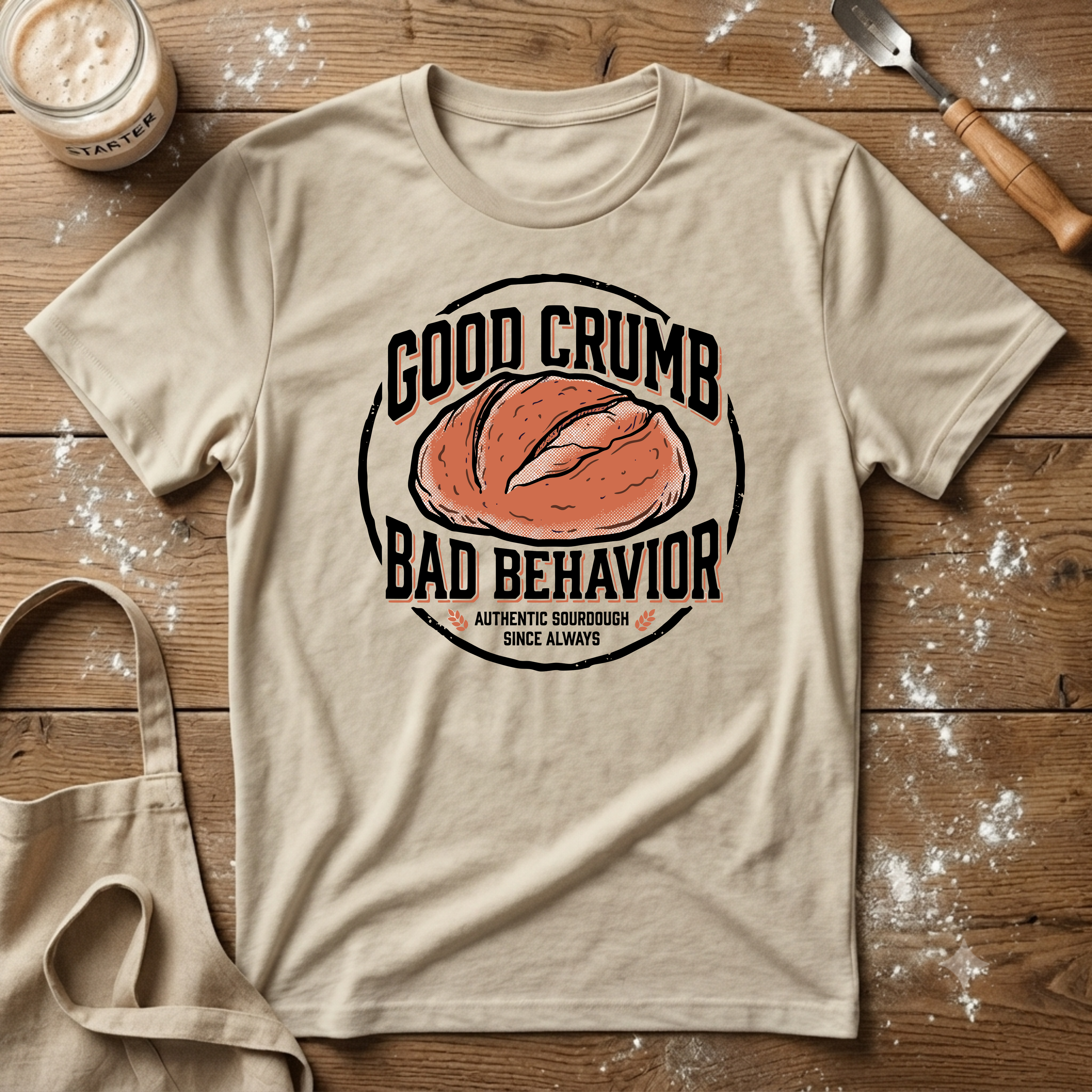Good Crumb Bad Behavior Authentic T-Shirt