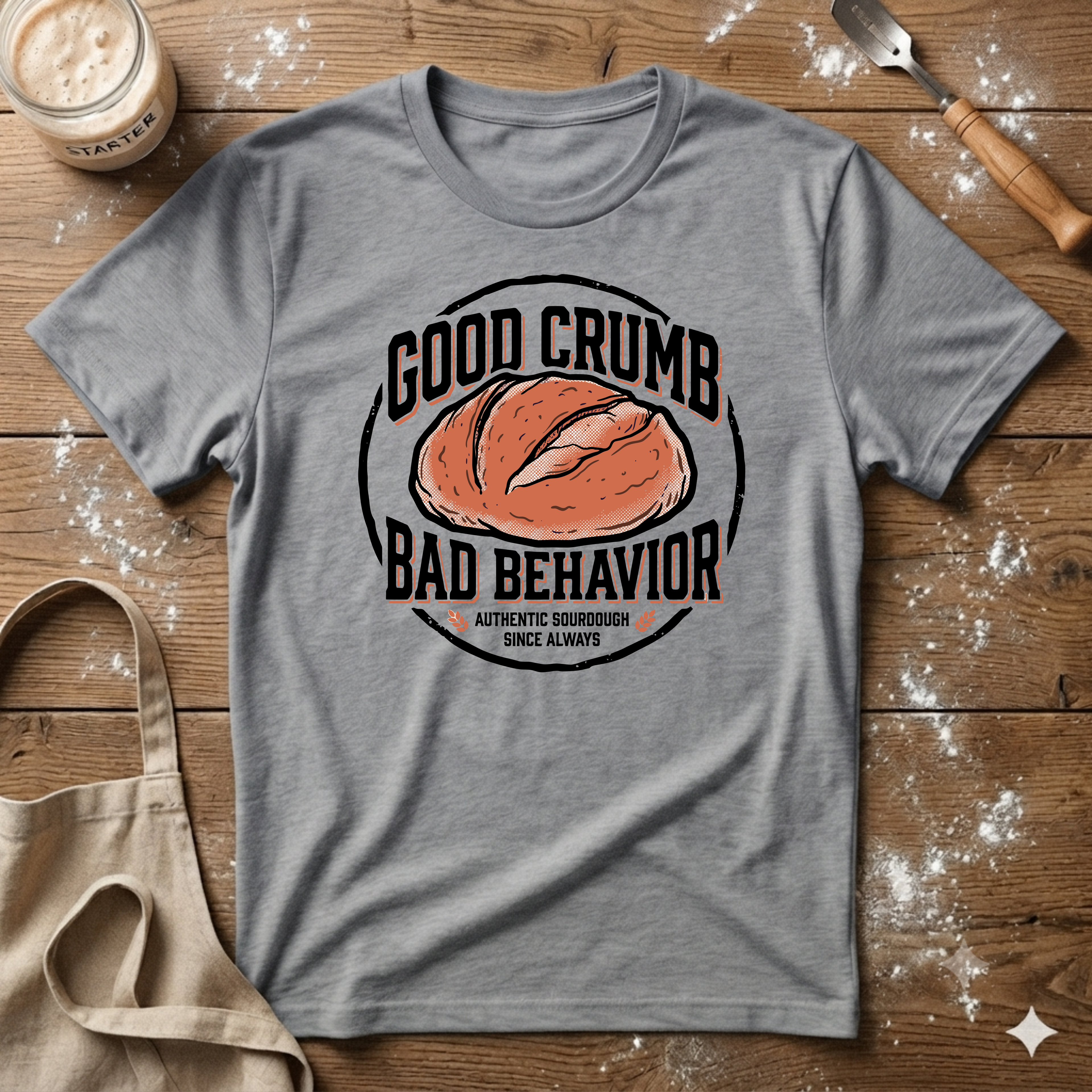 Good Crumb Bad Behavior Authentic T-Shirt