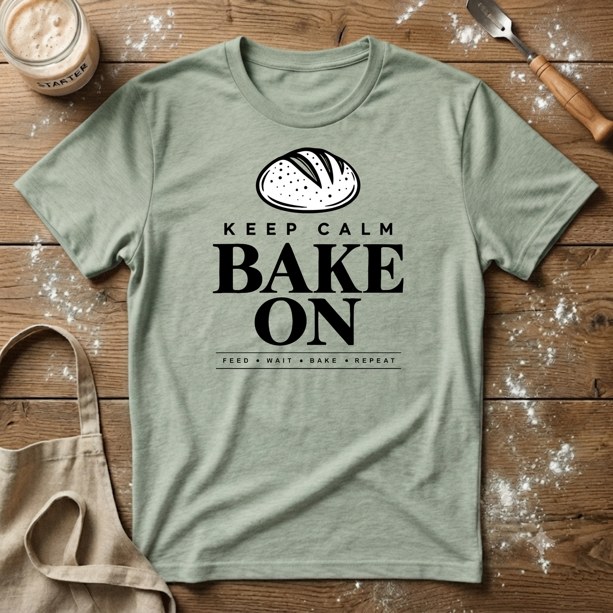 Keep Calm Bake On T-Shirt