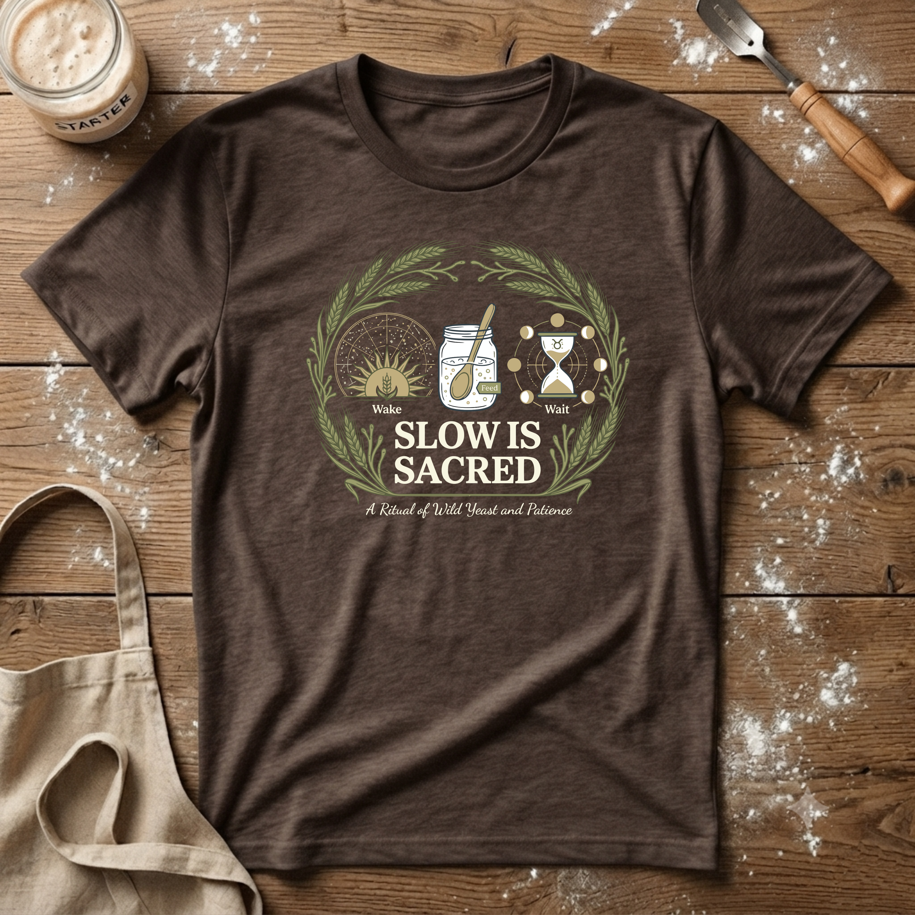 Slow is Sacred Wheat T-Shirt