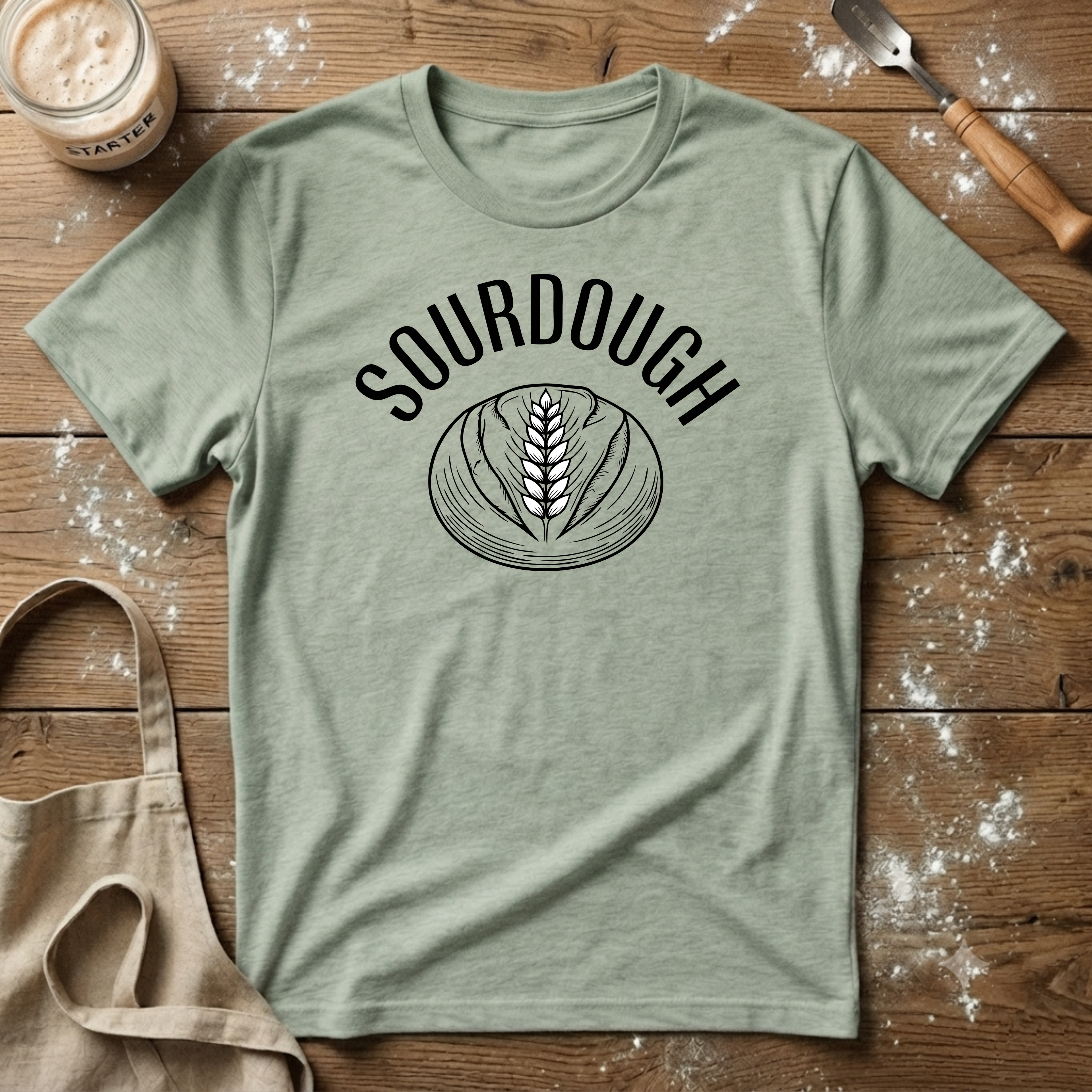 Sourdough Loaf Line T-Shirt