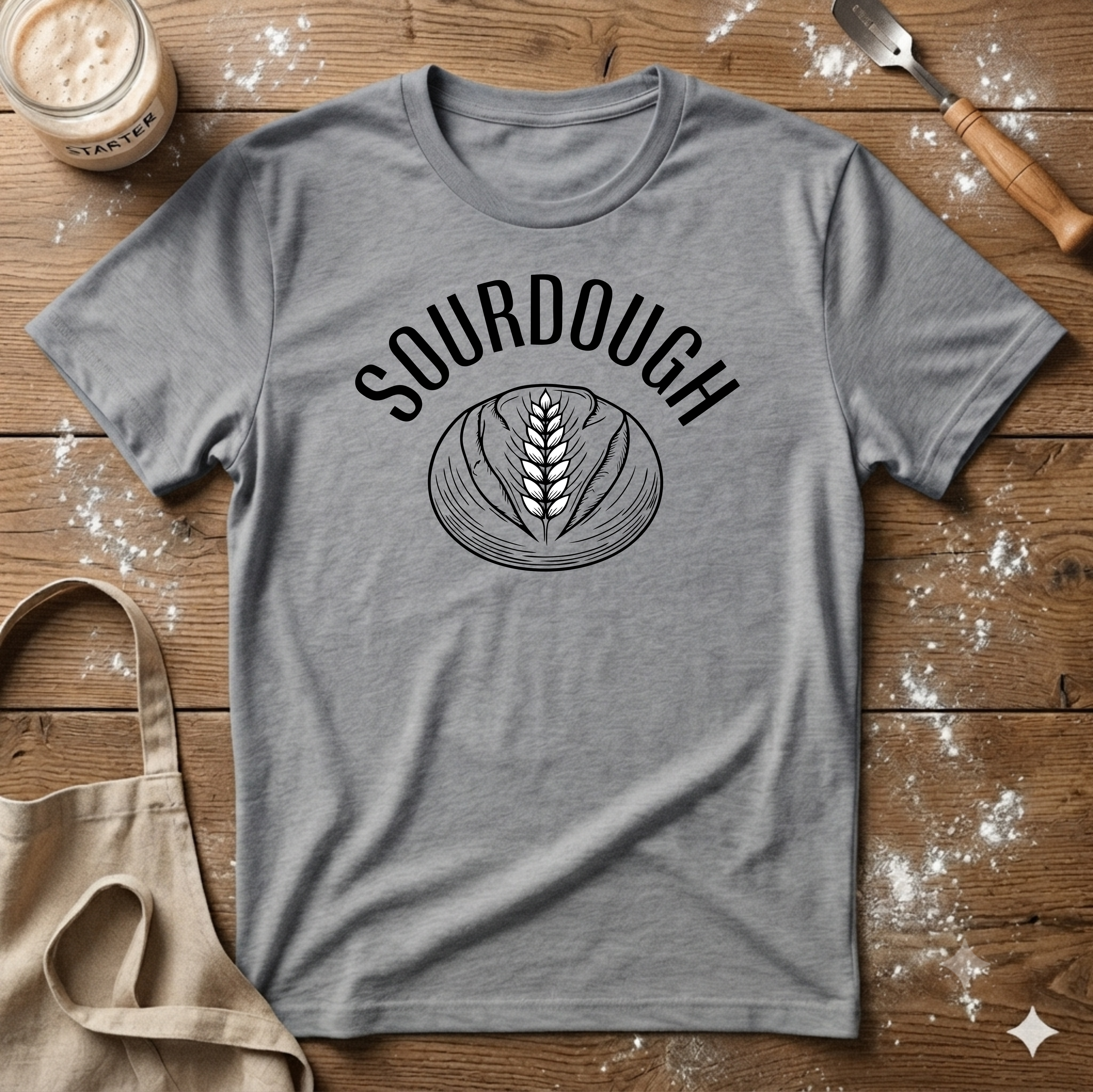 Sourdough Loaf Line T-Shirt