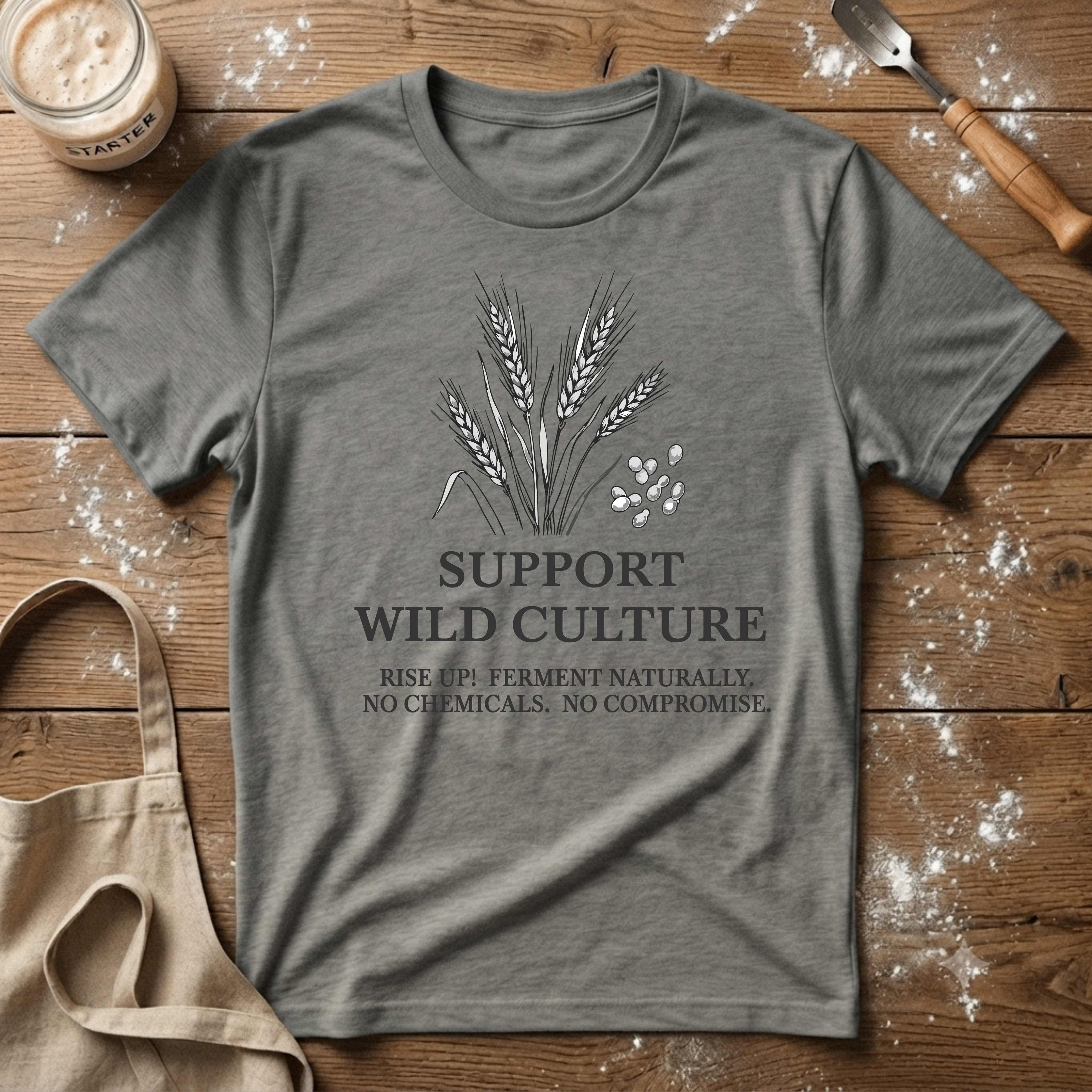 Support Wild Culture Wheat T-Shirt