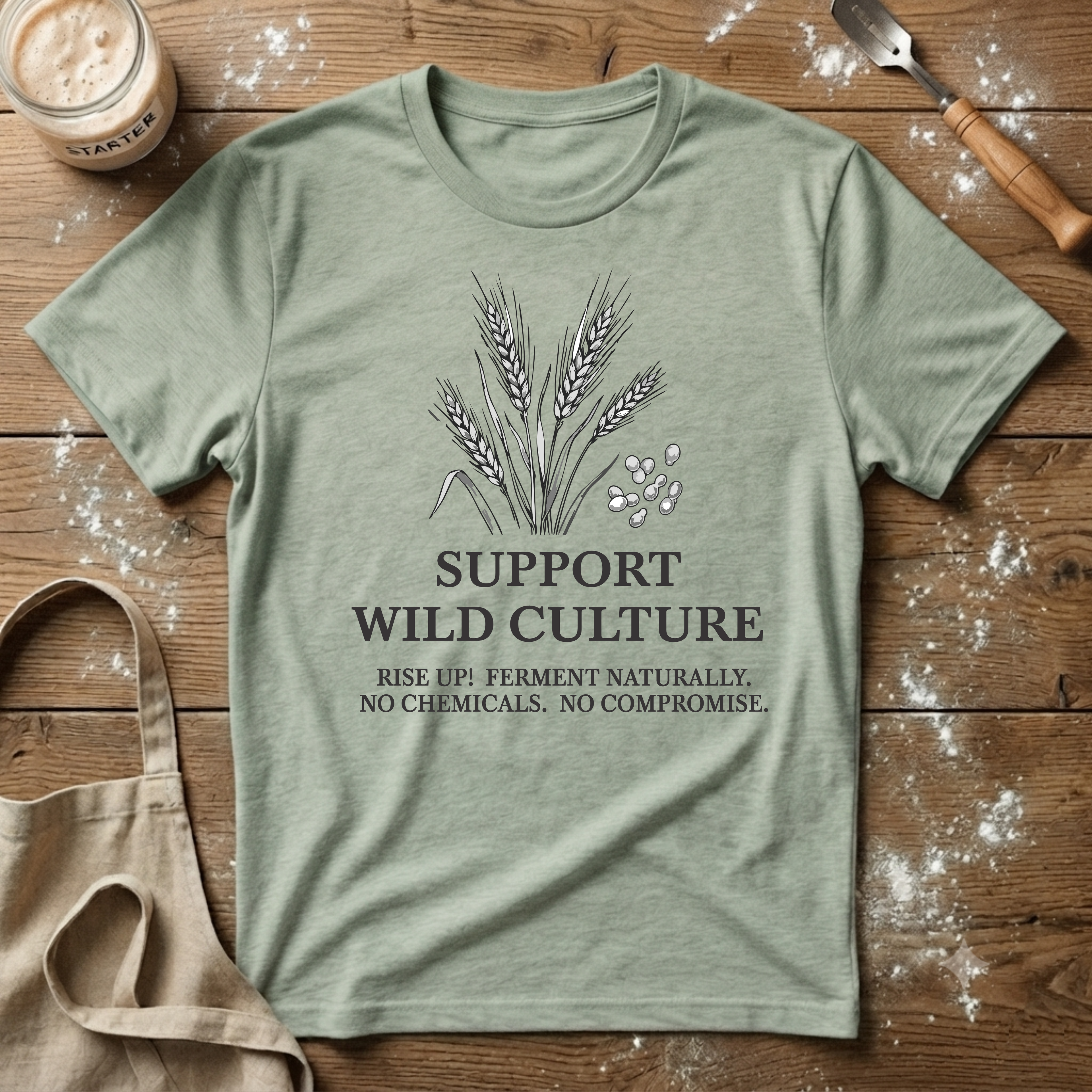 Support Wild Culture Wheat T-Shirt