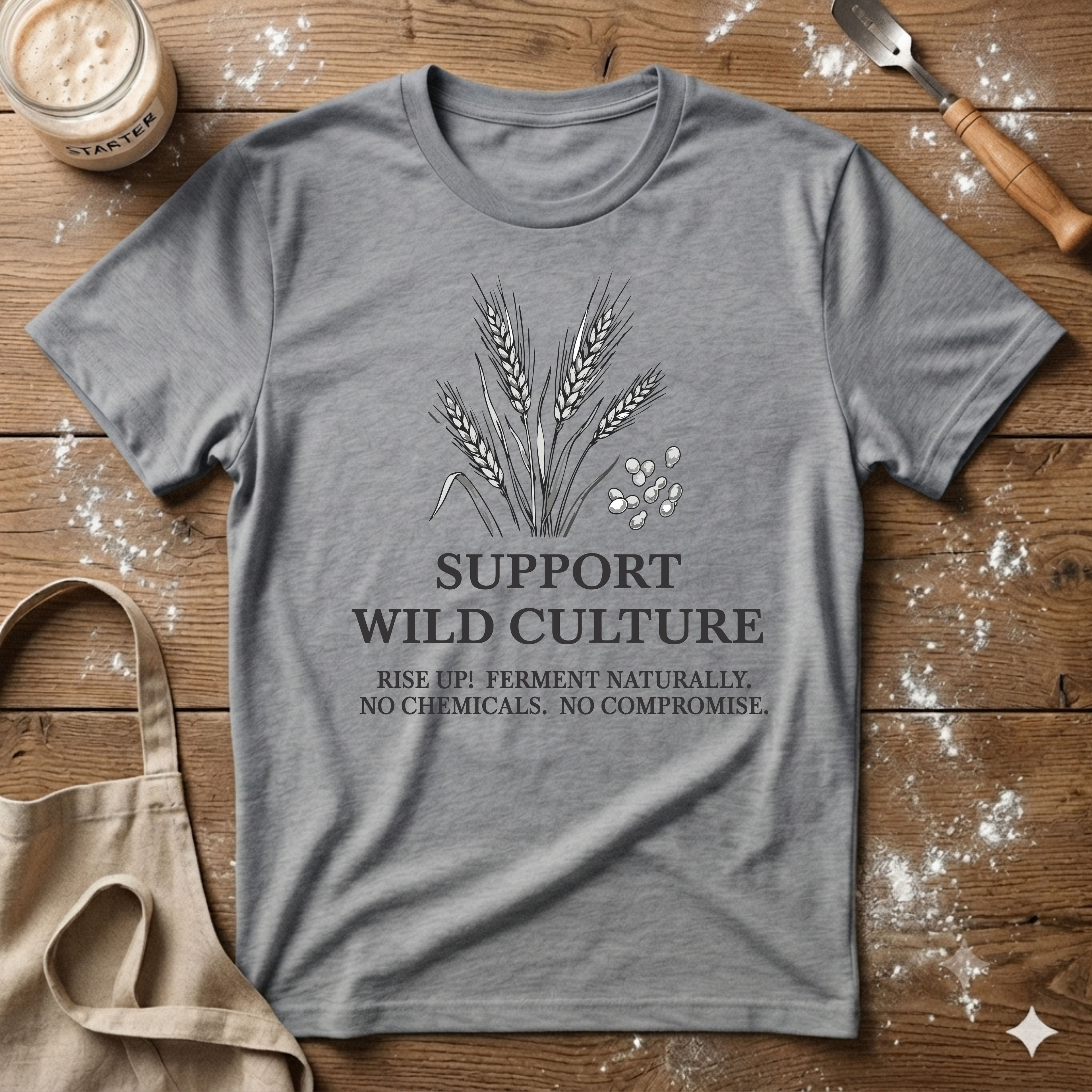 Support Wild Culture Wheat T-Shirt